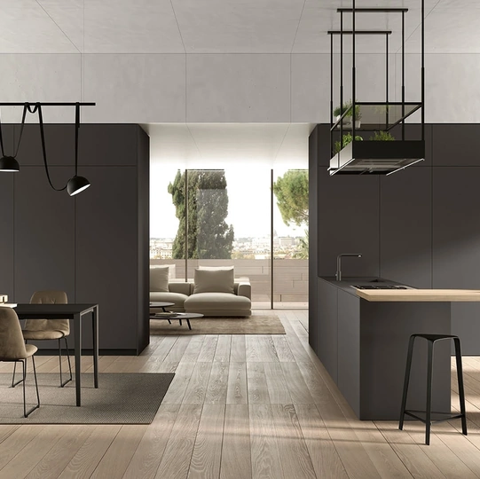 Cucina Moderna con penisola Pratica L 11 di Colombini Kitchen