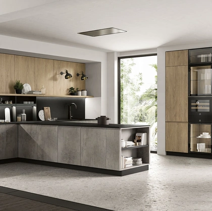 Cucina Moderna con penisola Pura 02 di Colombini Kitchen