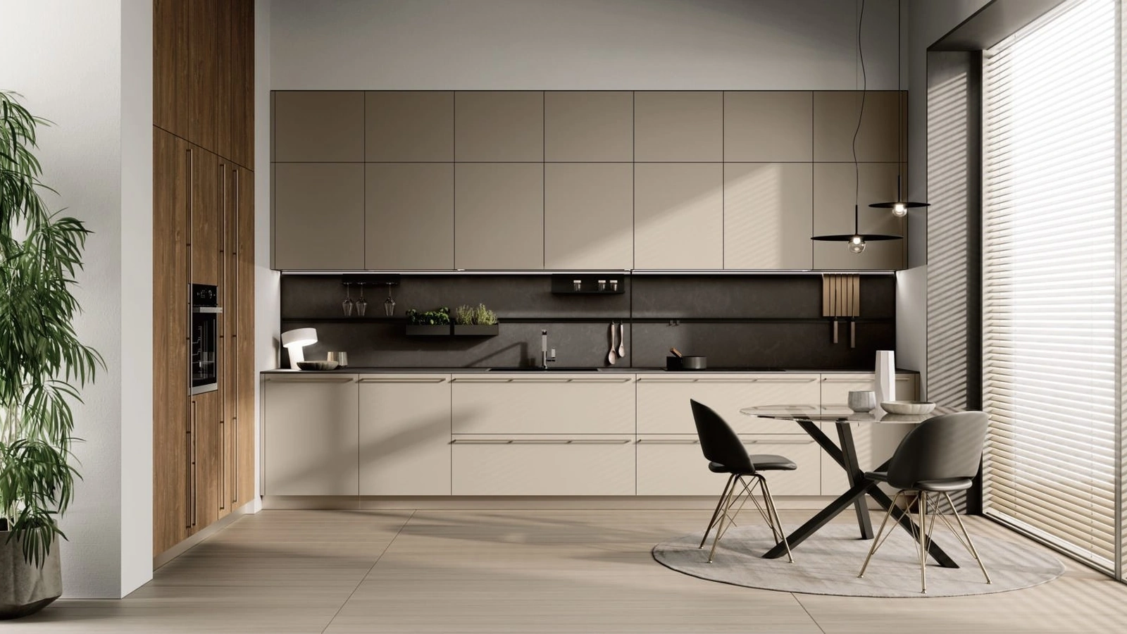 Cucina Moderna ad angolo Quadra 07 di Colombini Kitchen