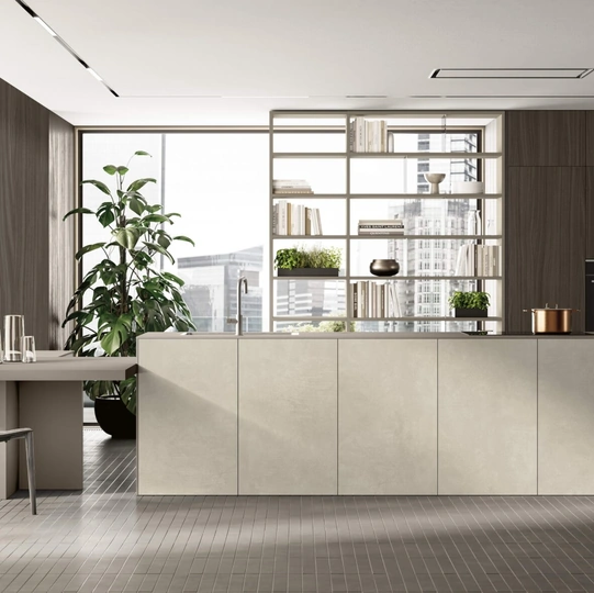 Cucina Moderna con penisola Segno 02 di Colombini Casa Artec