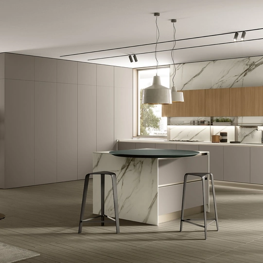 Cucina Moderna con isola Segno 04 di Colombini Casa Artec