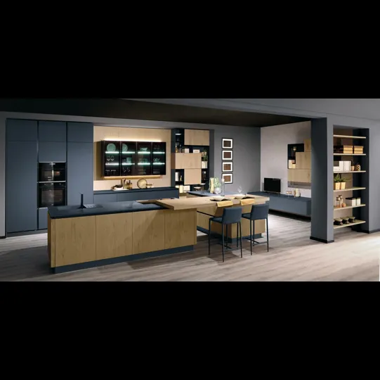 Cucina Moderna Tiffany e Nala grigio bromo e rovere savana di Mobilturi