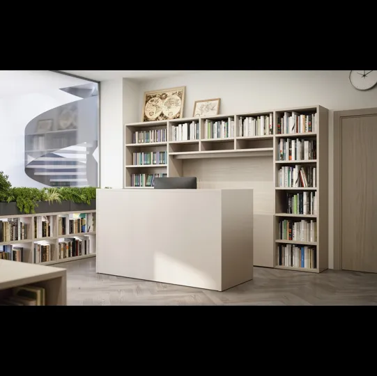 Libreria a ponte 17A in melaminico di Cinquanta3