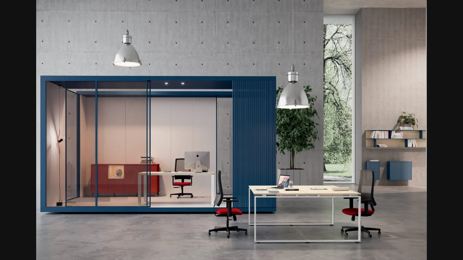 Scrivania Operativa Loft Underground 03 di Colombini Office