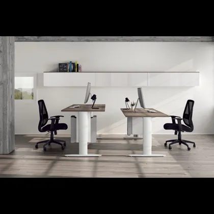 Seduta ergonomica Operativa 04 in tessuto tecnico Nero traspirante di Colombini Office